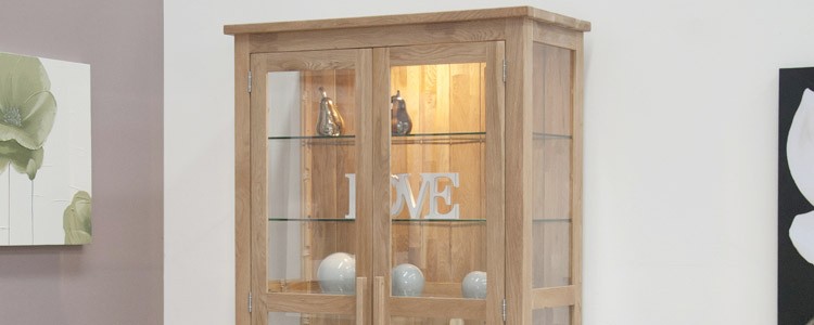 Oak Display Cabinets